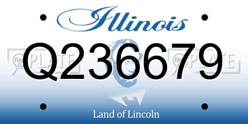 Q236679 Illinois License Plate