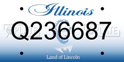 Q236687 Illinois License Plate