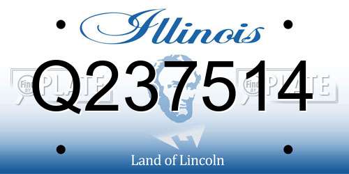 Q237514 Illinois License Plate