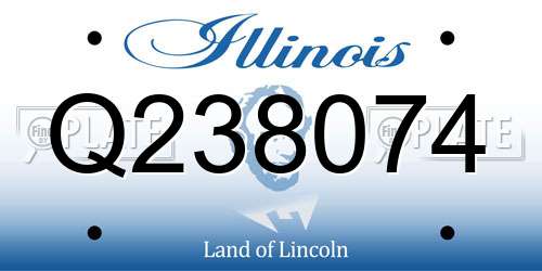 Q238074 Illinois License Plate