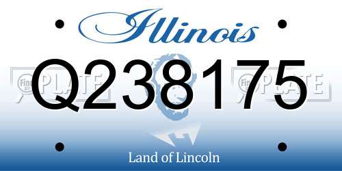 Q238175 Illinois License Plate