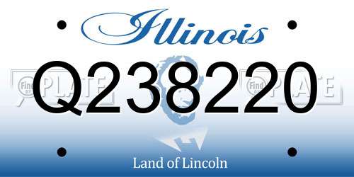 Q238220 Illinois License Plate