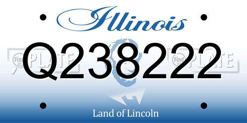 Q238222 Illinois License Plate
