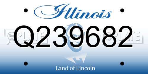 Q239682 Illinois License Plate