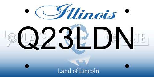Q23LDN Illinois License Plate