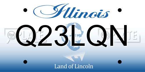 Q23LQN Illinois License Plate