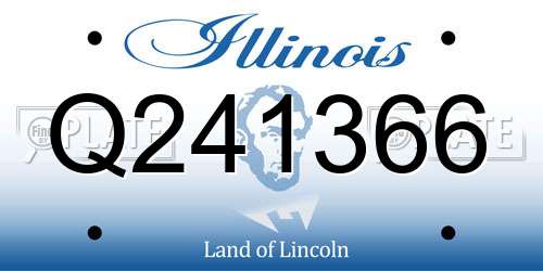 Q241366 Illinois License Plate