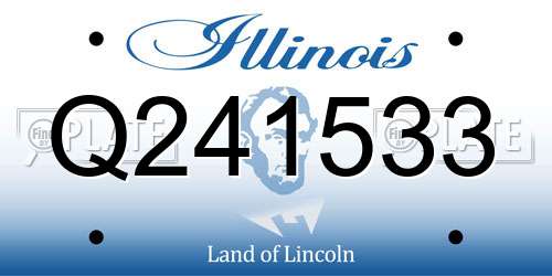Q241533 Illinois License Plate