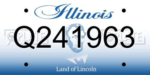 Q241963 Illinois License Plate