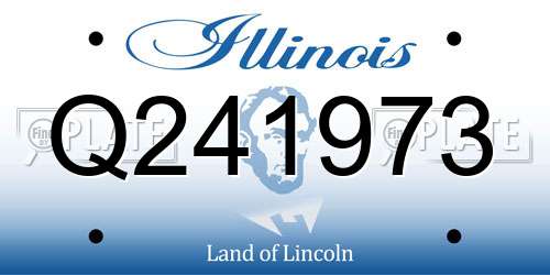 Q241973 Illinois License Plate