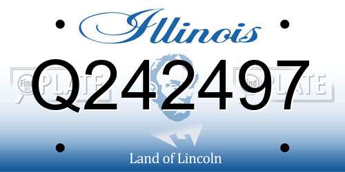 Q242497 Illinois License Plate