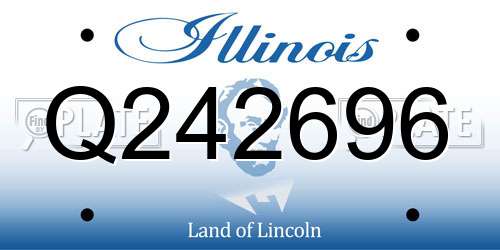 Q242696 Illinois License Plate