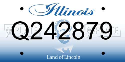 Q242879 Illinois License Plate