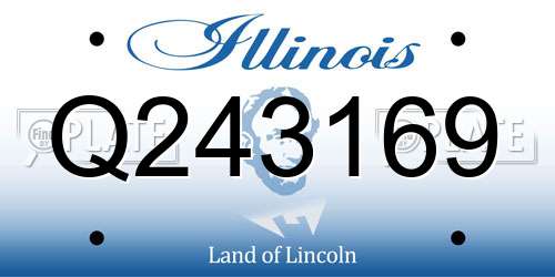 Q243169 Illinois License Plate