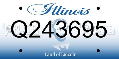 Q243695 Illinois License Plate