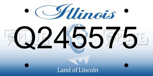 Q245575 Illinois License Plate