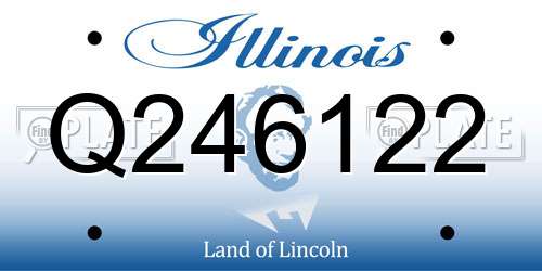 Q246122 Illinois License Plate