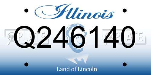 Q246140 Illinois License Plate