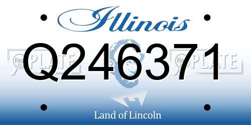 Q246371 Illinois License Plate