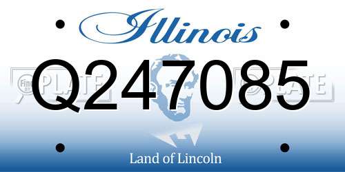 Q247085 Illinois License Plate