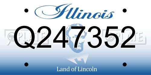 Q247352 Illinois License Plate