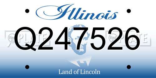 Q247526 Illinois License Plate