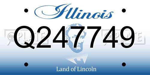 Q247749 Illinois License Plate