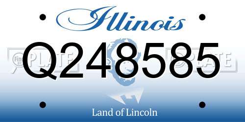 Q248585 Illinois License Plate