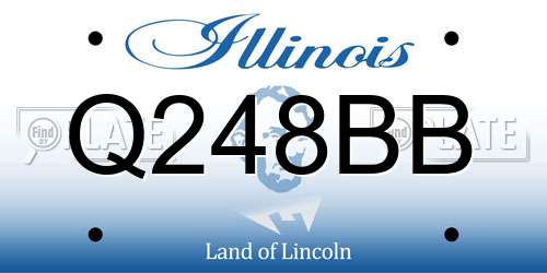 Q248BB Illinois License Plate