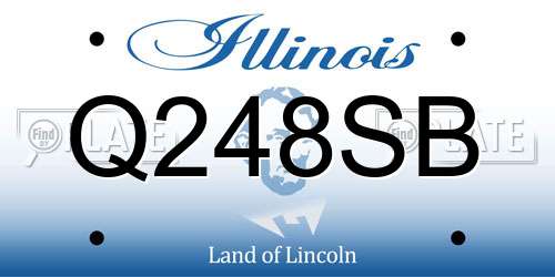 Q248SB Illinois License Plate