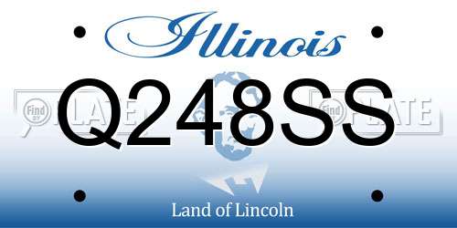 Q248SS Illinois License Plate