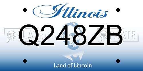 Q248ZB Illinois License Plate