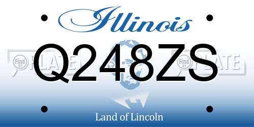 Q248ZS Illinois License Plate
