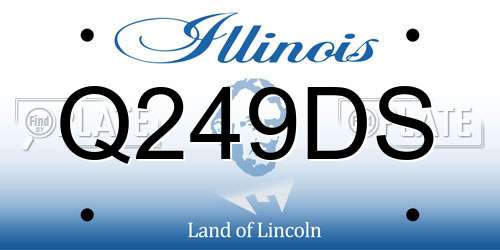Q249DS Illinois License Plate