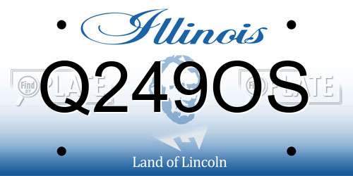 Q249OS Illinois License Plate