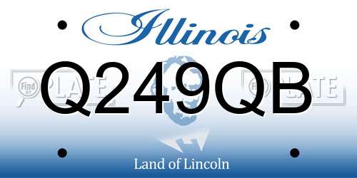 Q249QB Illinois License Plate