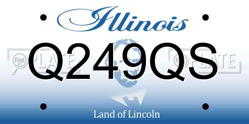 Q249QS Illinois License Plate