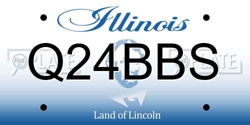 Q24BBS Illinois License Plate