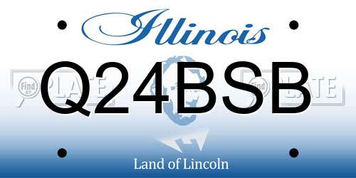 Q24BSB Illinois License Plate