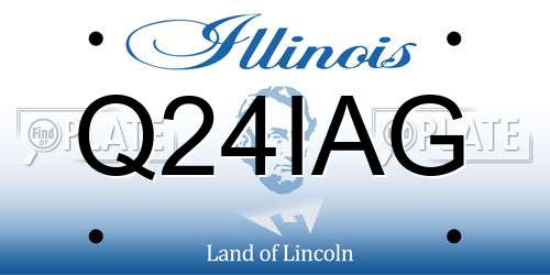 Q24IAG Illinois License Plate