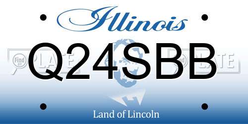 Q24SBB Illinois License Plate