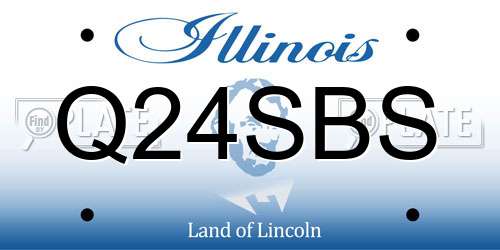 Q24SBS Illinois License Plate