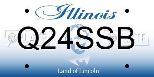 Q24SSB Illinois License Plate