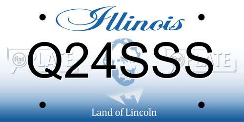 Q24SSS Illinois License Plate