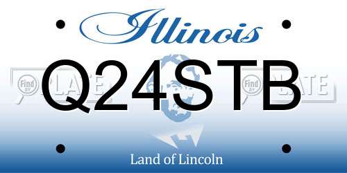 Q24STB Illinois License Plate