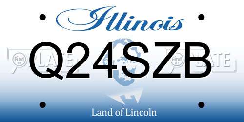 Q24SZB Illinois License Plate