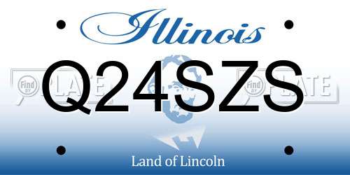 Q24SZS Illinois License Plate