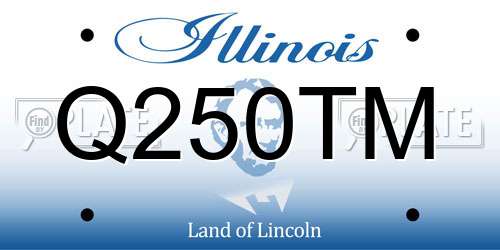 Q250TM Illinois License Plate