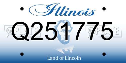 Q251775 Illinois License Plate