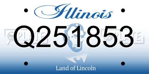 Q251853 Illinois License Plate